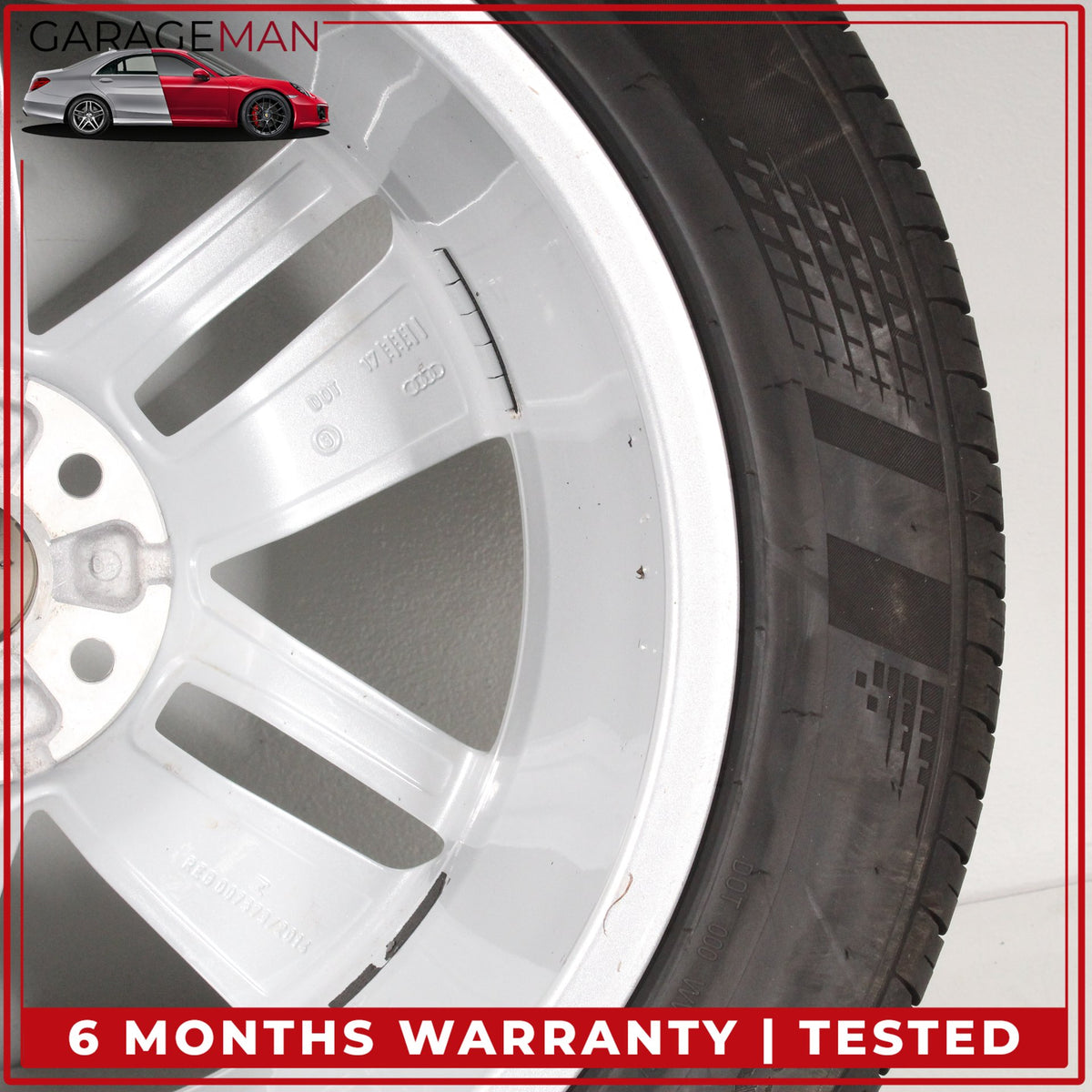 2016-2018 Audi Q3 Front or Rear Side Wheel Rim w/ Kumho Tire 7JX18H2 ET43 OEM
