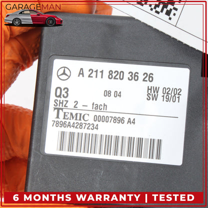 2003-2011 Mercedes W211 E320 ML350 Heated Seat Control Module 2118203626 OEM