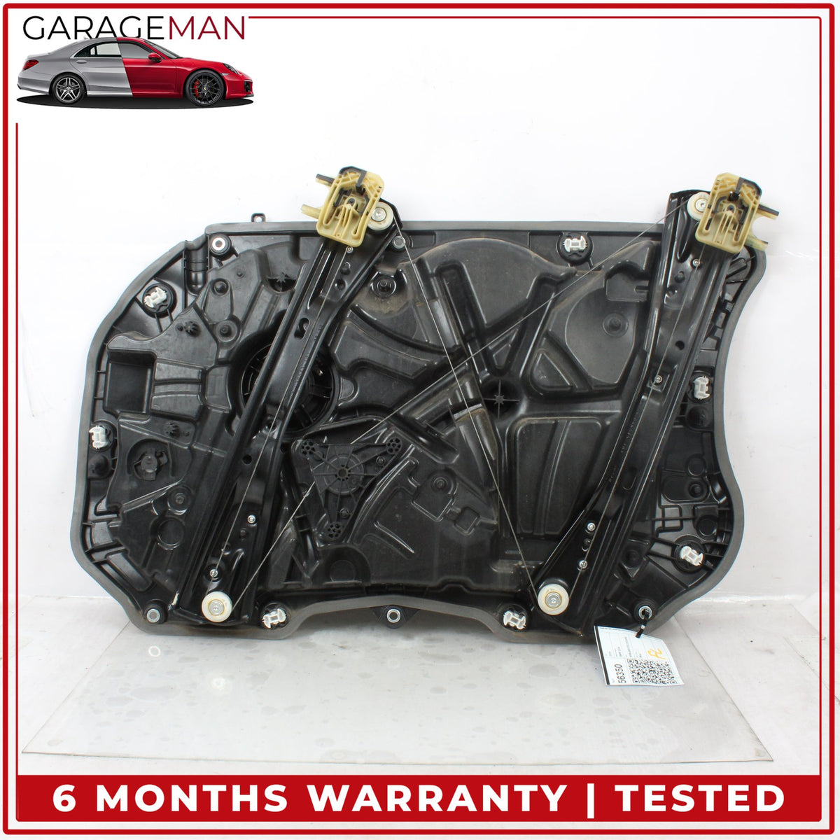 2017-2023 BMW 530e G30 Front Left Side Window Regulator w/ Carrier 7360423 OEM