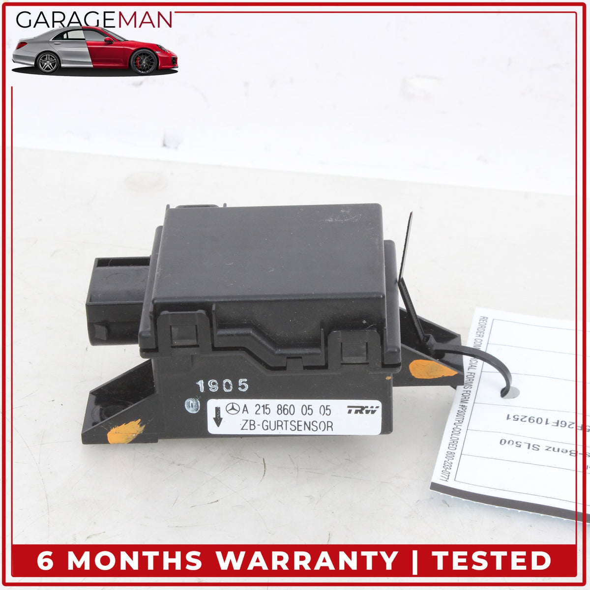 2000-2014 Mercedes R230 SL500 Seatbelt Seat Belt Tension Sensor 2158600505 OEM