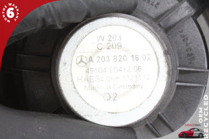 2001-2007 Mercedes W203 C240 Rear Left and Right Side Door Speaker 2038201602