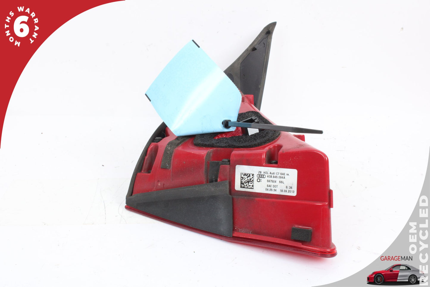 2012-2015 Audi A7 S7 Rear Right Side Inner Tail Light Lamp LED 4G8945094A OEM