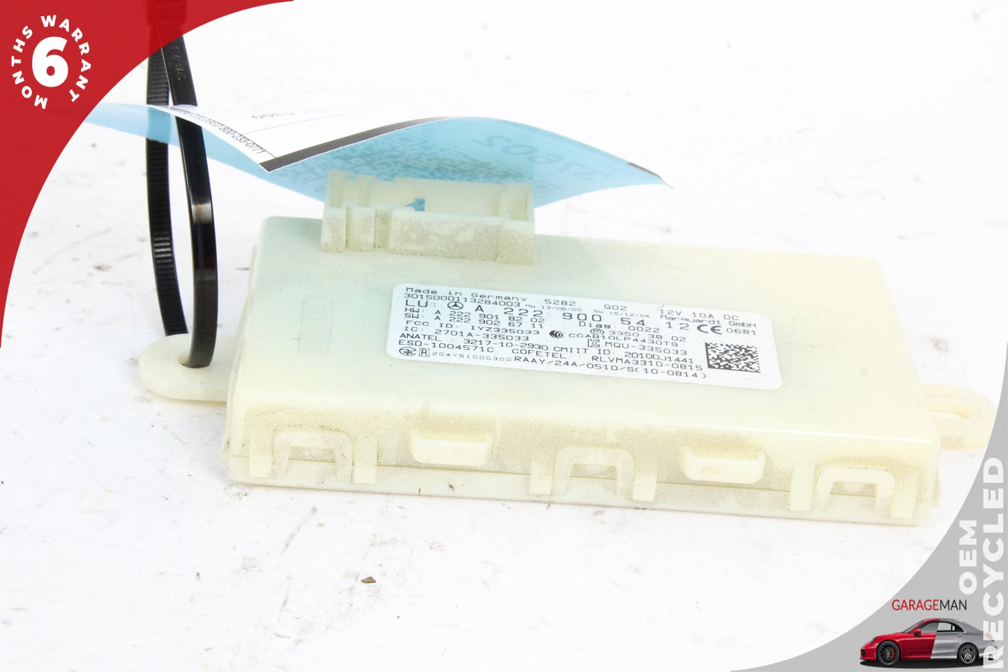 14-19 Mercedes-Benz C300 W205 Keyless Go Entry Control Module 2229005412