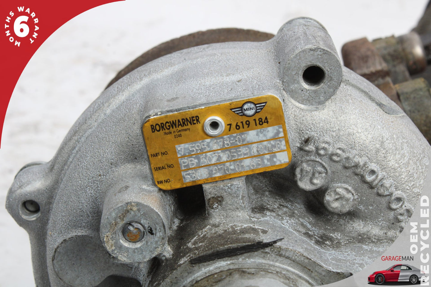 2011-2016 Mini Cooper R56 1.6L Engine Motor Turbocharger 7595678 OEM