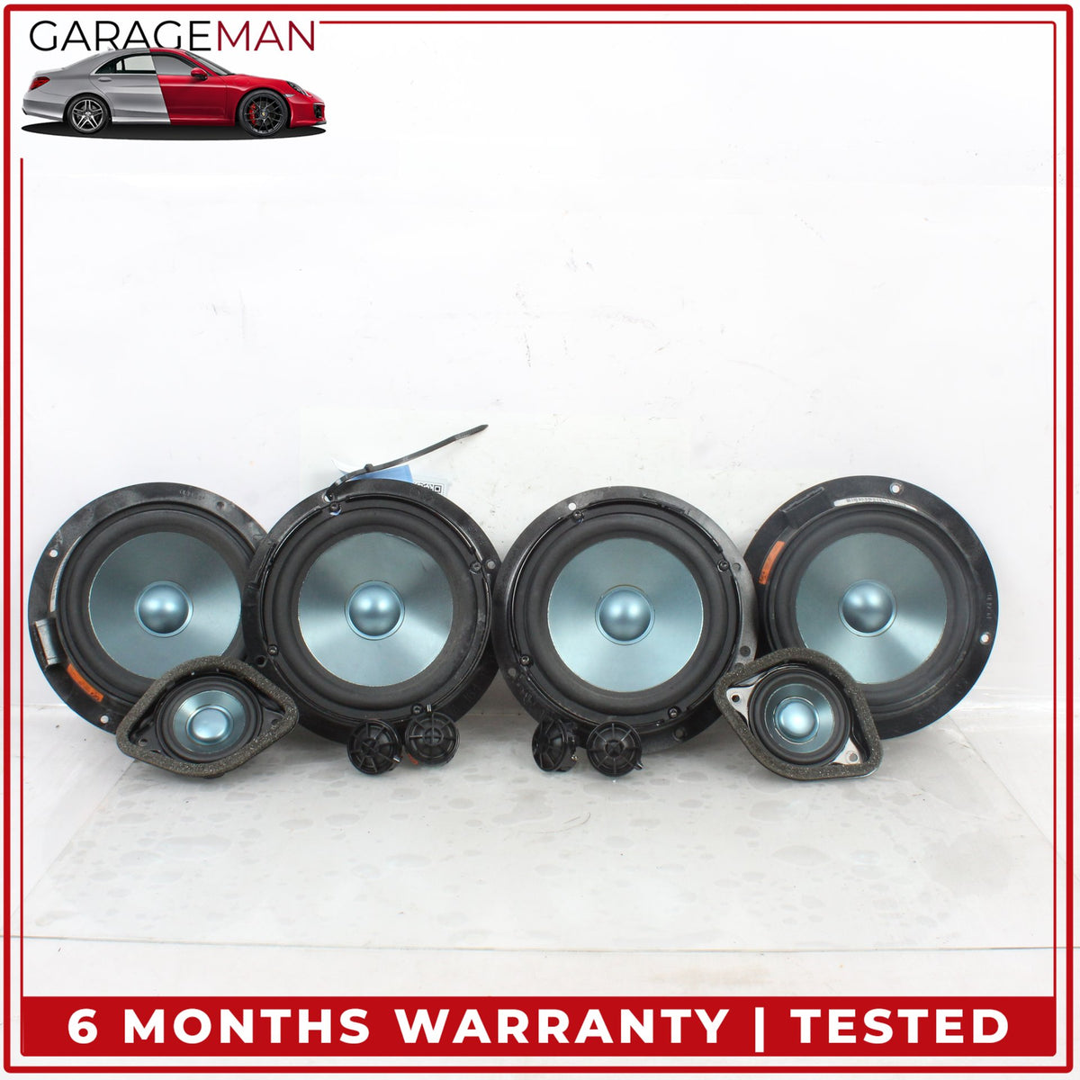 2006-2012 Mercedes W164 ML350 Front and Rear Door Audio Sound Speakers Set OEM