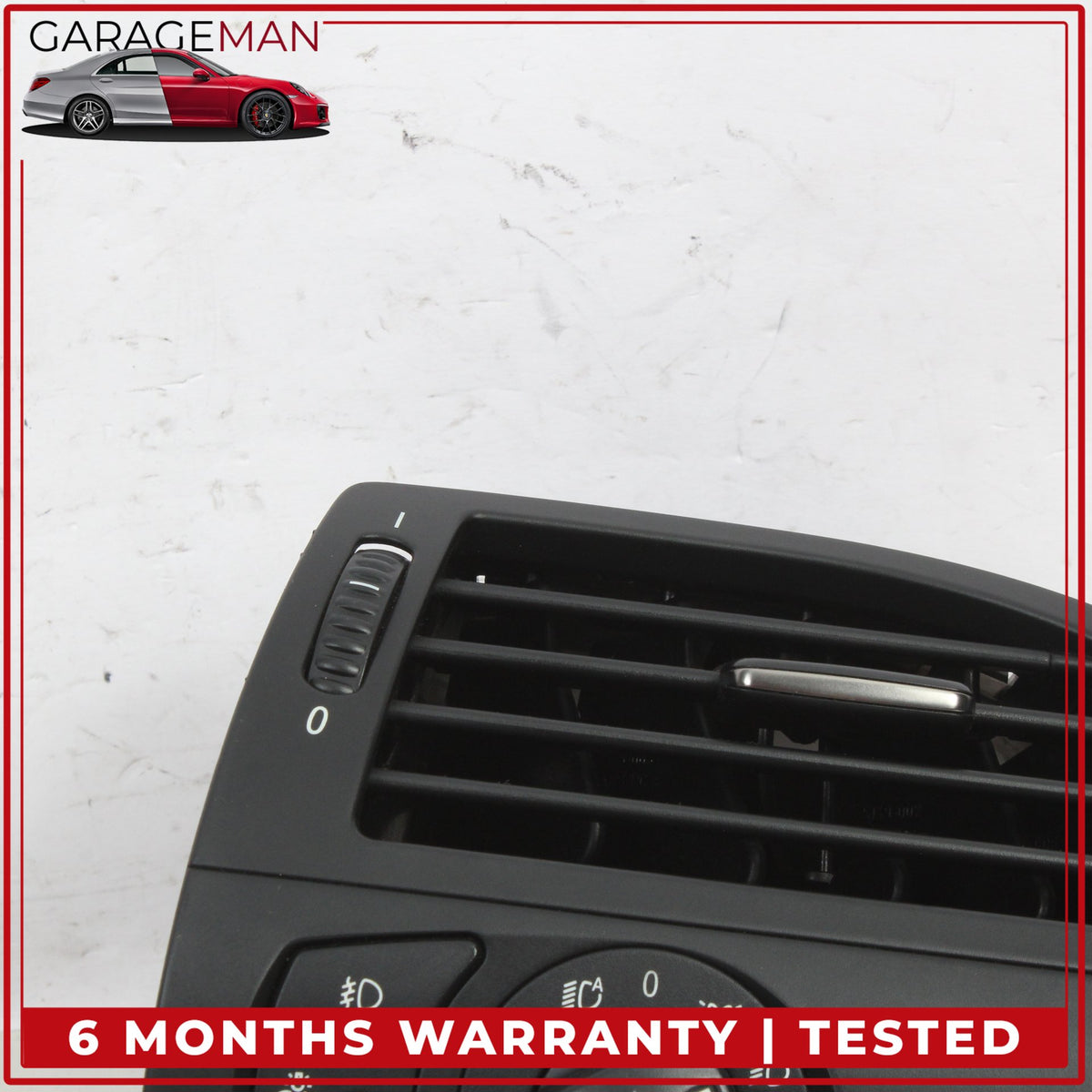 2007 BMW 650i E64 Front Left Dash AC A/C Air Vent w/ Headlight Switch OEM
