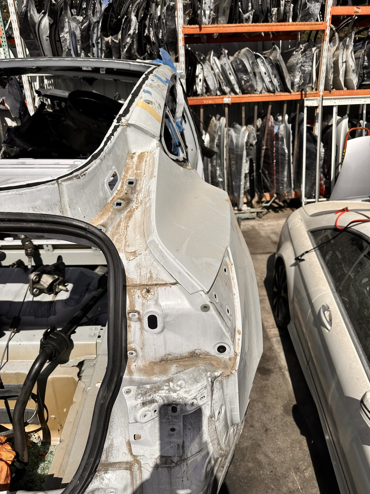 2017-2023 Tesla Model 3 Rear Right Side Quarter Frame Body Panel Pearl White OEM