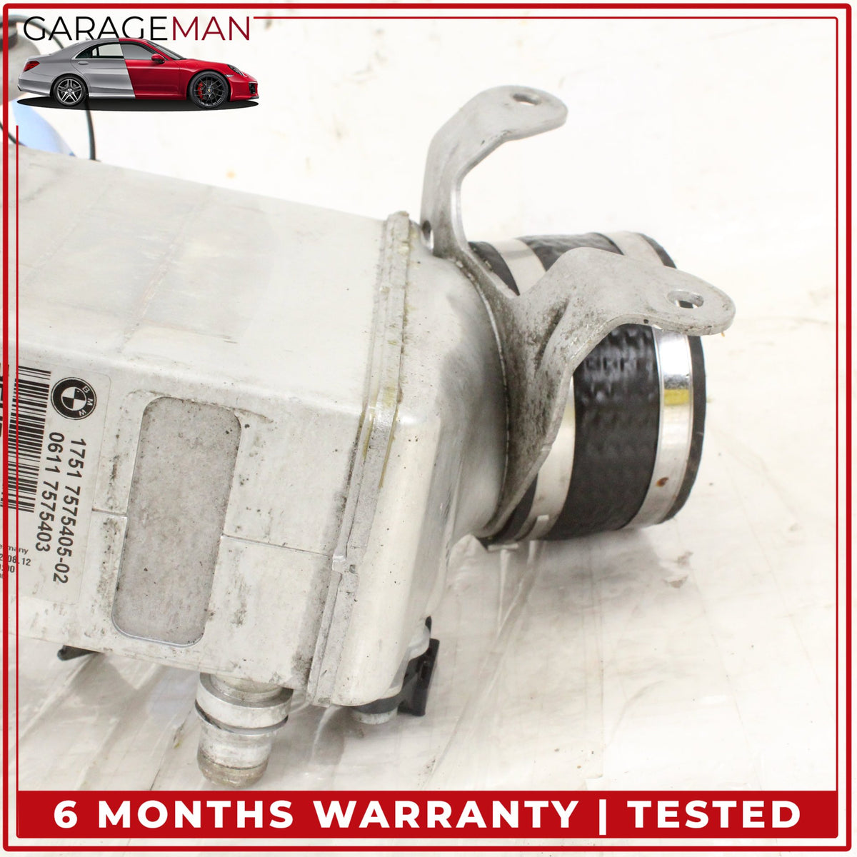 2013-2019 BMW 650i F06 Sedan Left Side Turbocharger Intercooler 7575405 OEM