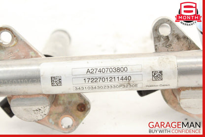 2015-2023 Mercedes W205 C300 W213 E300 M274 Fuel Rail Line w/ Injectors OEM