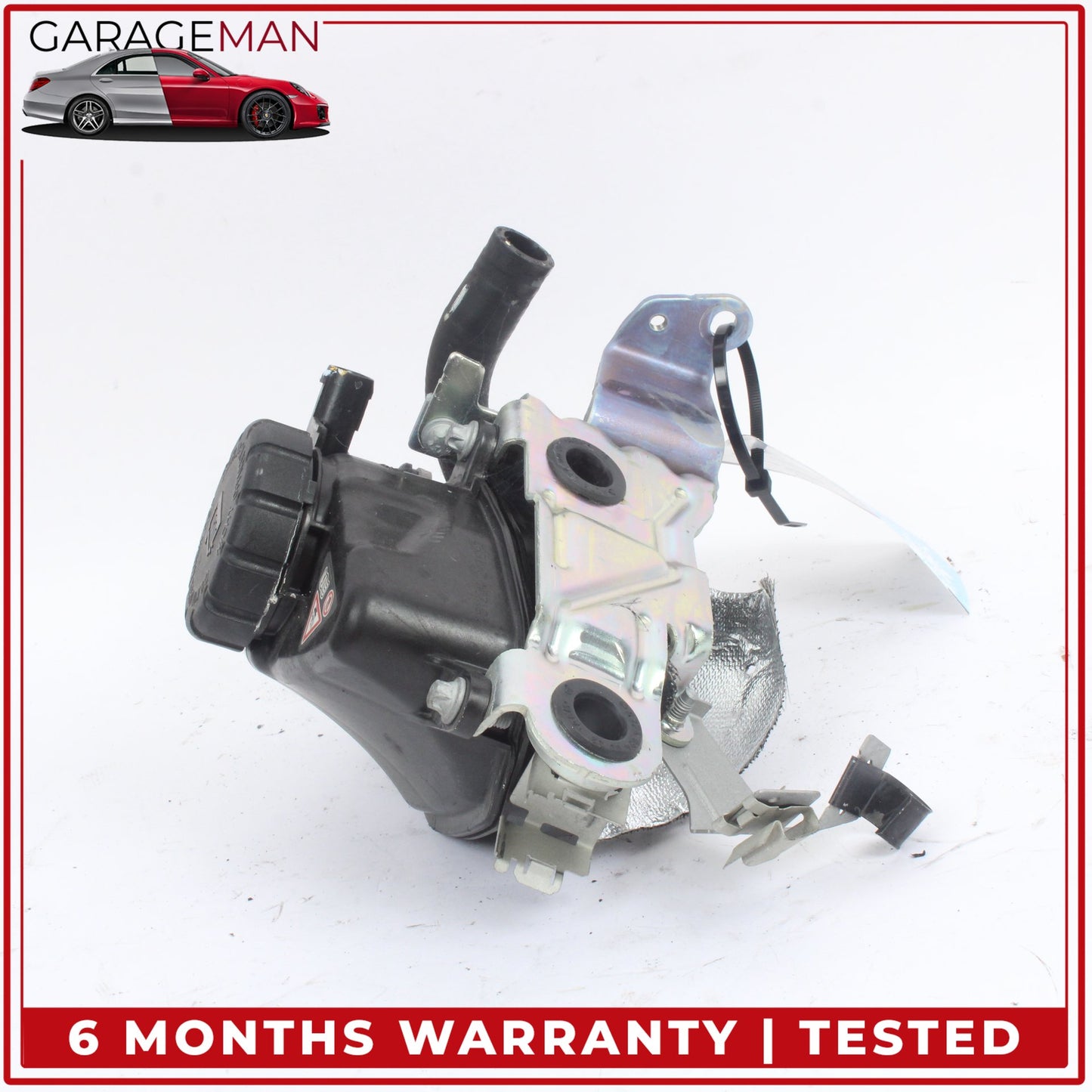 2015-2020 Mercedes W205 C300 Coolant Overflow Reservoir w/ Support Bracket OEM