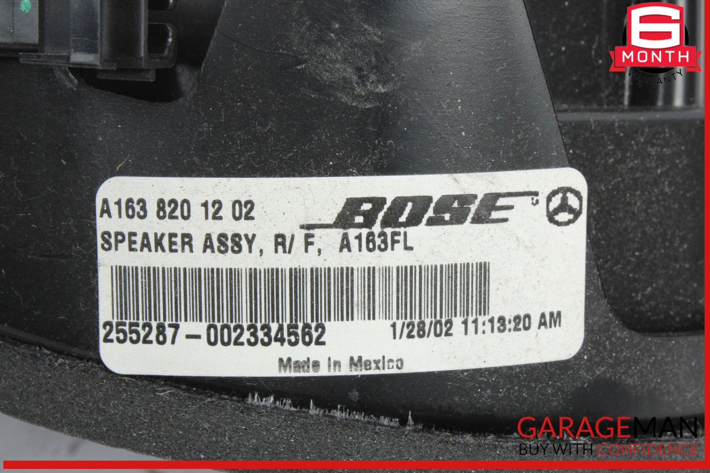 2002-2006 Mercedes-Benz ML320 W163 Audio Speaker Set 1638201202