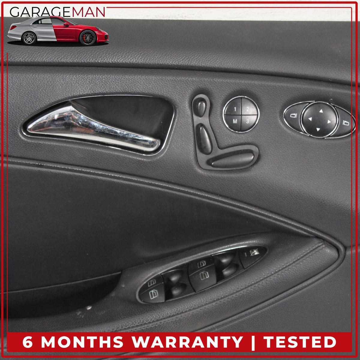 2006-2011 Mercedes W219 CLS550 Front Left Side Door Trim Panel w/ Switches OEM