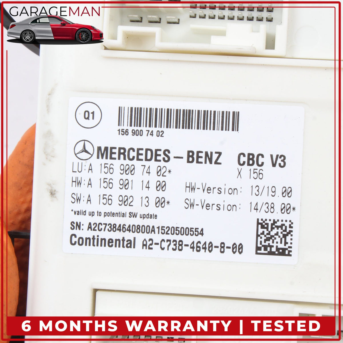 2014-2017 Mercedes W242 B Electric Drive Front SAM Control Module Unit OEM
