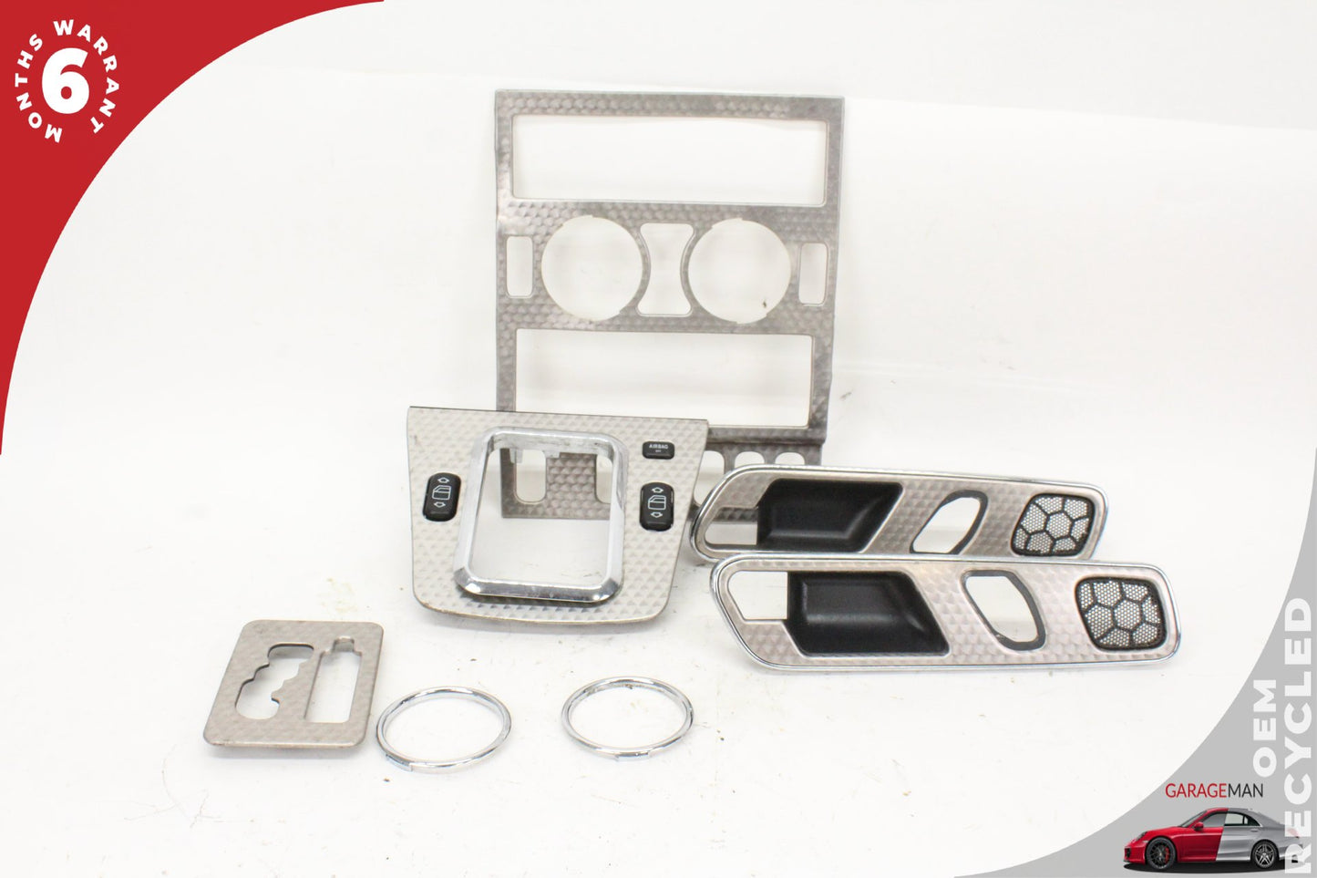 1997-2004 Mercedes-Benz SLK230 R170 Convertible Center Dashboard Dash Trim Set 1707600462 OEM