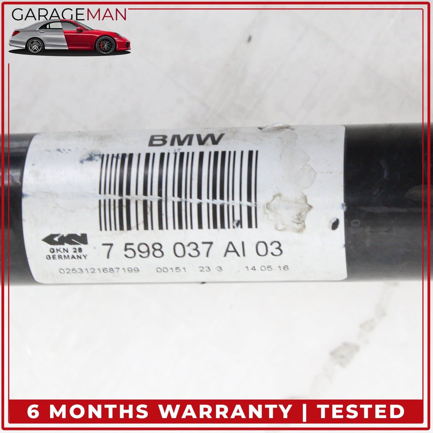 2011-2017 BMW X3 F25 Rear Left Driver Side CV Axle Drive Shaft 7598037 OEM