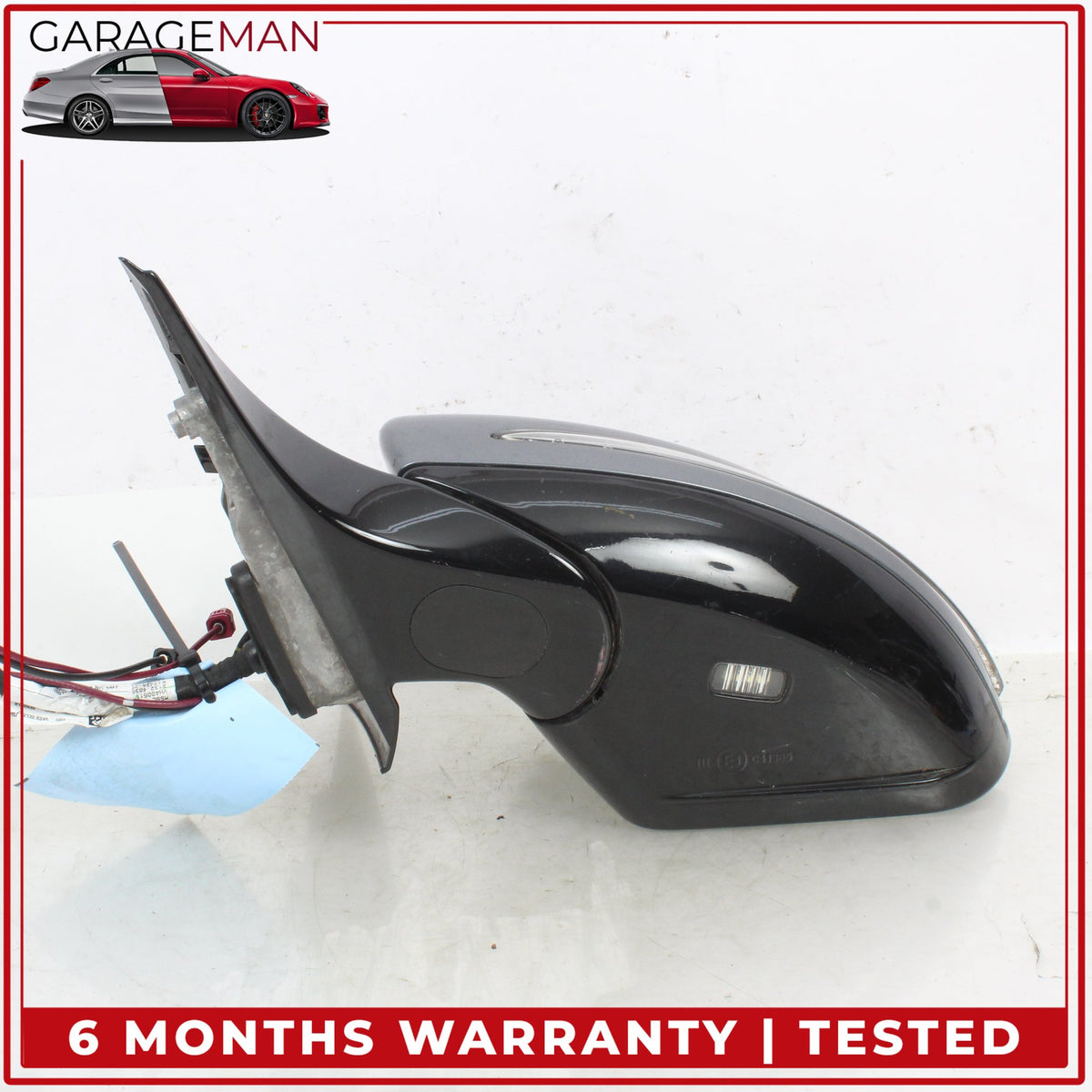 2017-2020 Mercedes W213 E300 Front Left Door Rear View Mirror w/ Blind Spot OEM