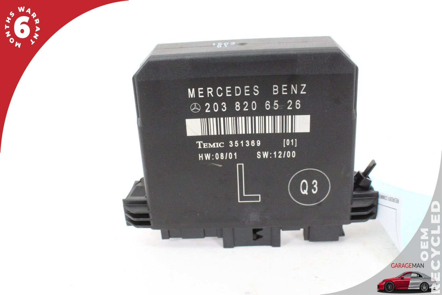 2001-2007 Mercedes W203 C240 Rear Left Side Door Control Module 2038206526 OEM