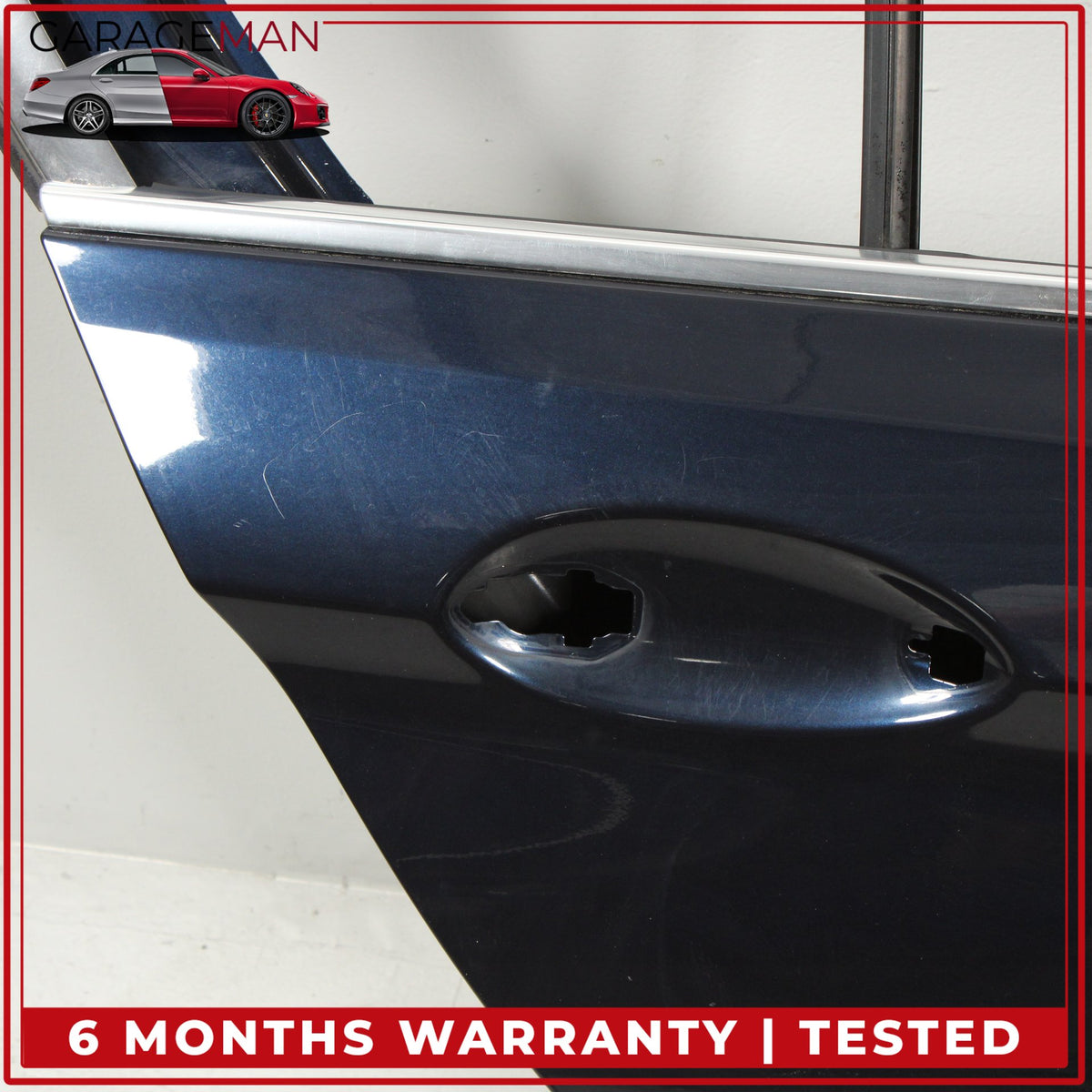 2017-2023 BMW 530e G30 Rear Right Side Door Shell Imperial Blue Metallic OEM