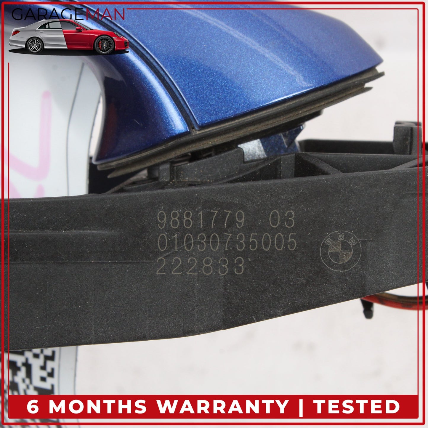 2019-2025 BMW M340i G20 Rear Left Side Exterior Door Handle Blue 9881779 OEM