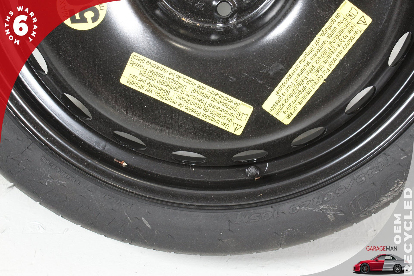 2012-2018 Audi A6 S6 RS7 Emergency Spare Tire Wheel Donut Rim 4G0601027 OEM