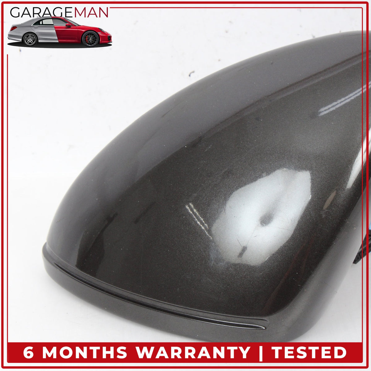 2010-2013 Porsche Panamera 970 Left Door Rear View Mirror Housing No Glass OEM