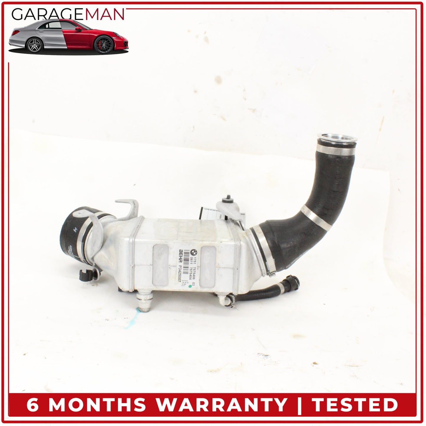 2013-2019 BMW 650i F13 AWD 4.4L Turbo Intercooler 7575406 OEM