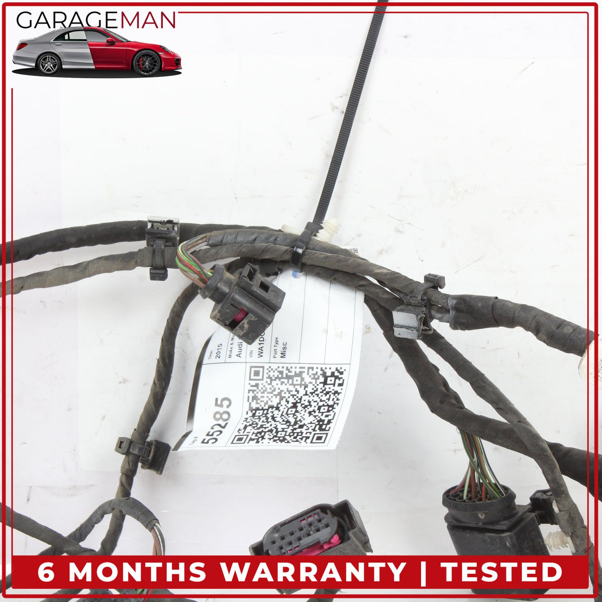 2007-2015 Audi Q7 SUV Rear Bumper Wire Harness w/ Parking Sensors 4L0971104N OEM
