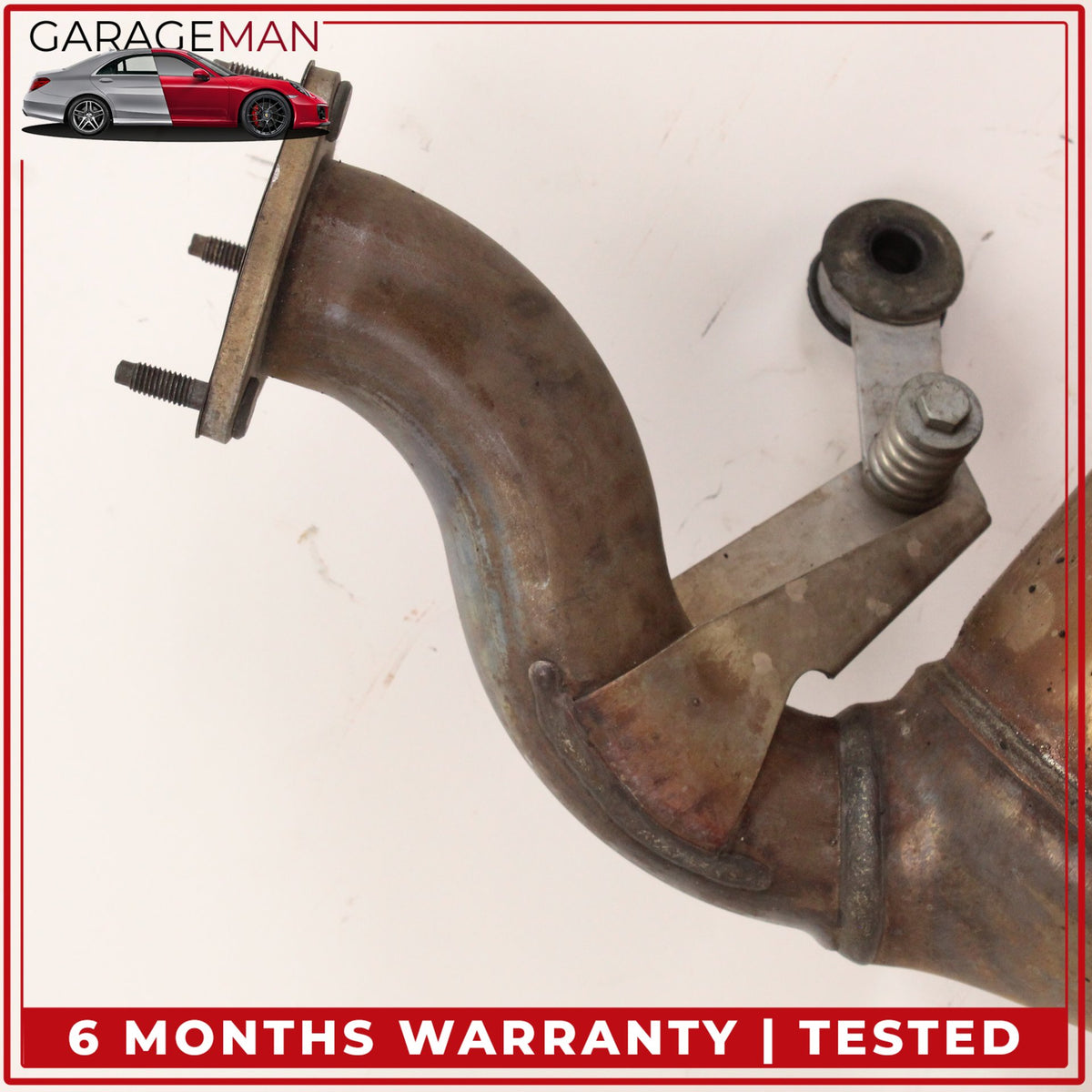 2012-2015 Audi A6 A7 3.0L V6 Engine Left Side Exhaust Downpipe 4G0254202M OEM