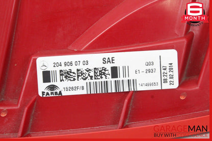 2012-2014 Mercedes W204 C250 Rear Right Passenger Side Tail Light Lamp LED OEM