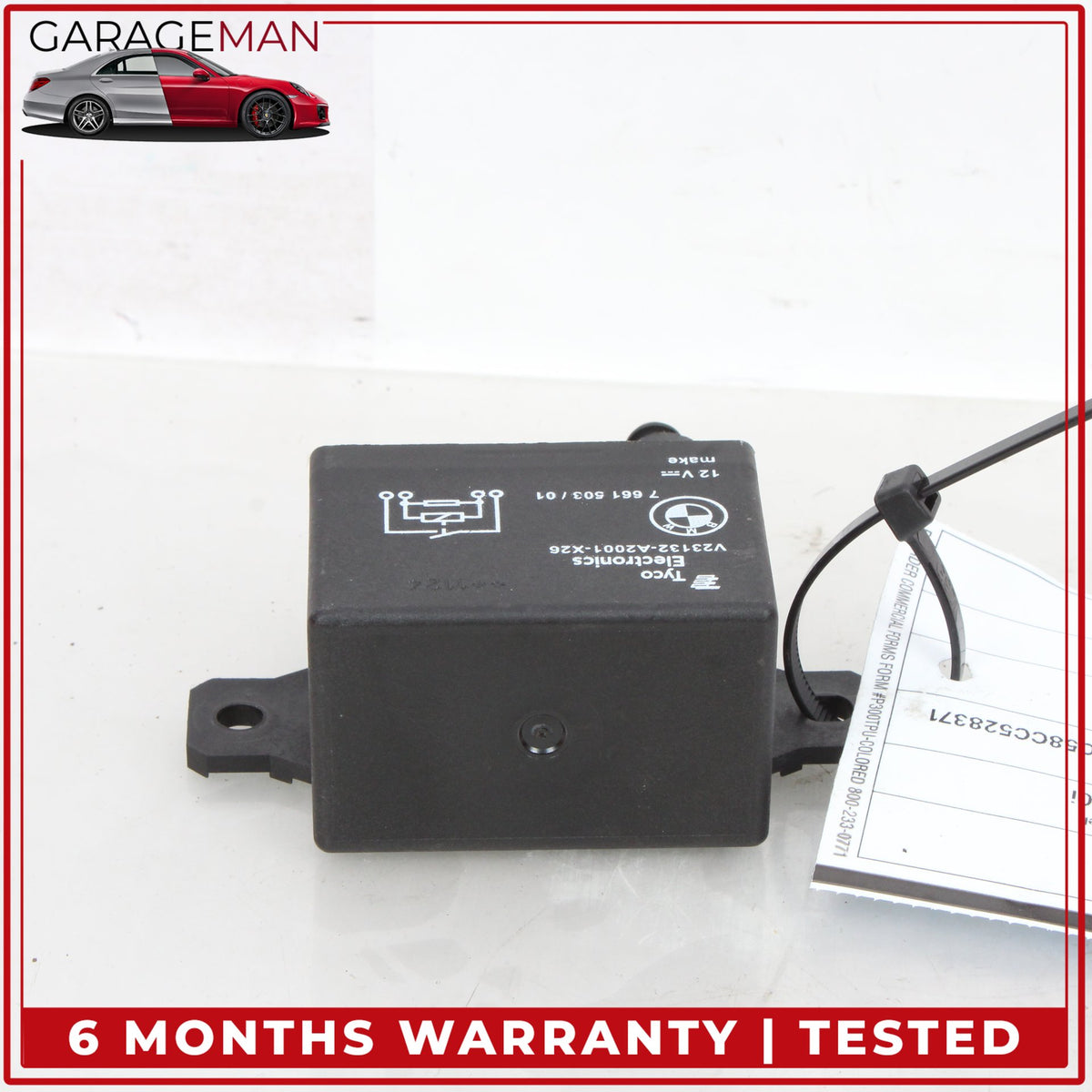 2012-2018 BMW 650i F13 Cooling Fan Relay Control Module 7661503 OEM