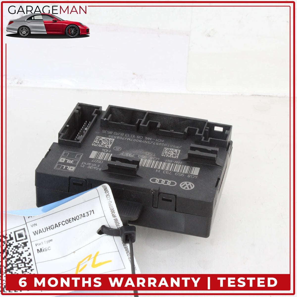 2012-2018 Audi A6 Front Left Driver Side Door Control Module Unit 4G8959793H OEM