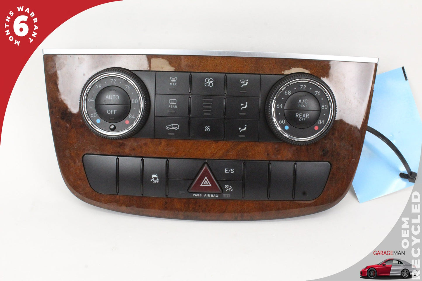 2010-2013 Mercedes-Benz R350 W251 Center Dash AC Heater Temperature Switch Panel
