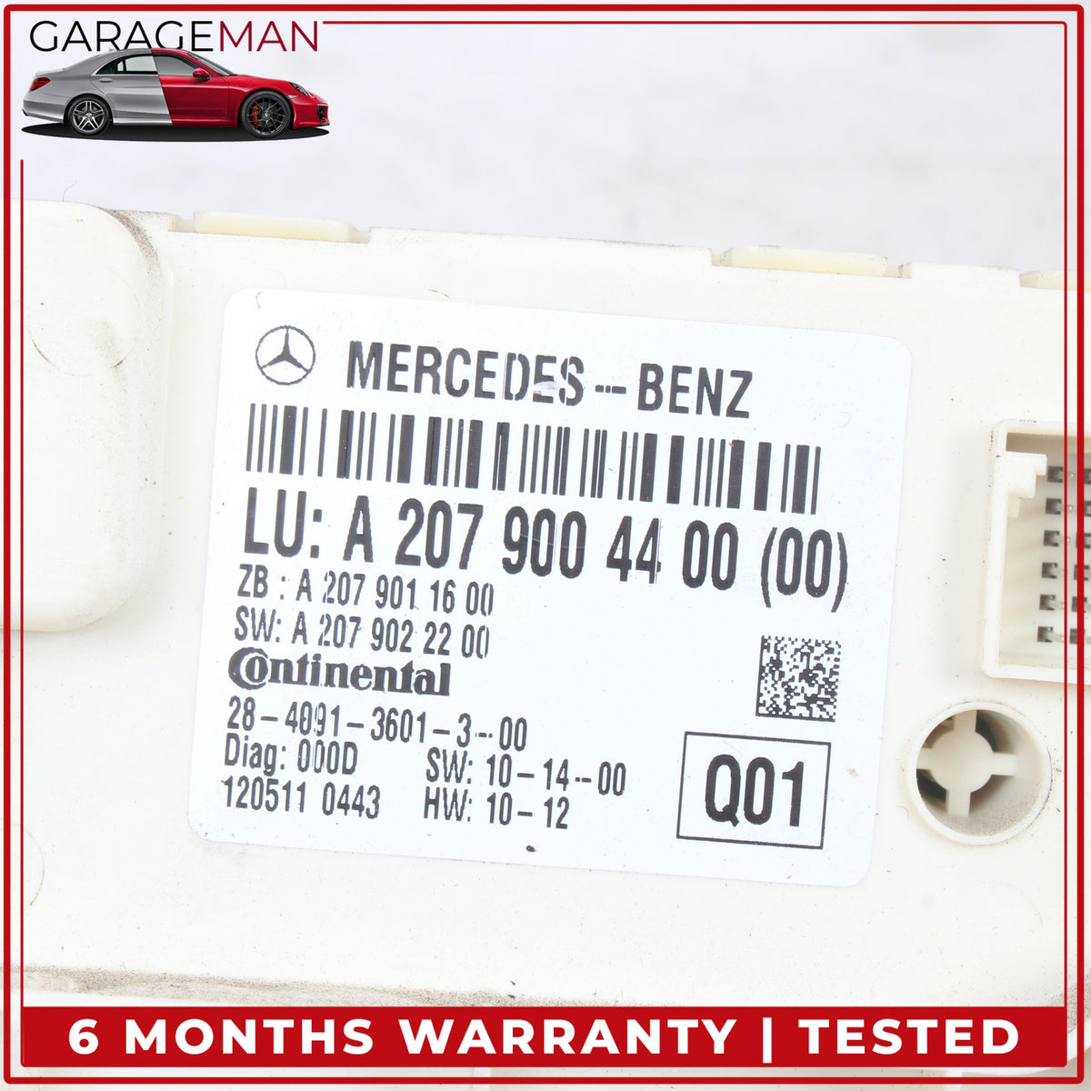 2010-2017 Mercedes C207 E550 Rear Window Regulator Control Module 2079004400 OEM