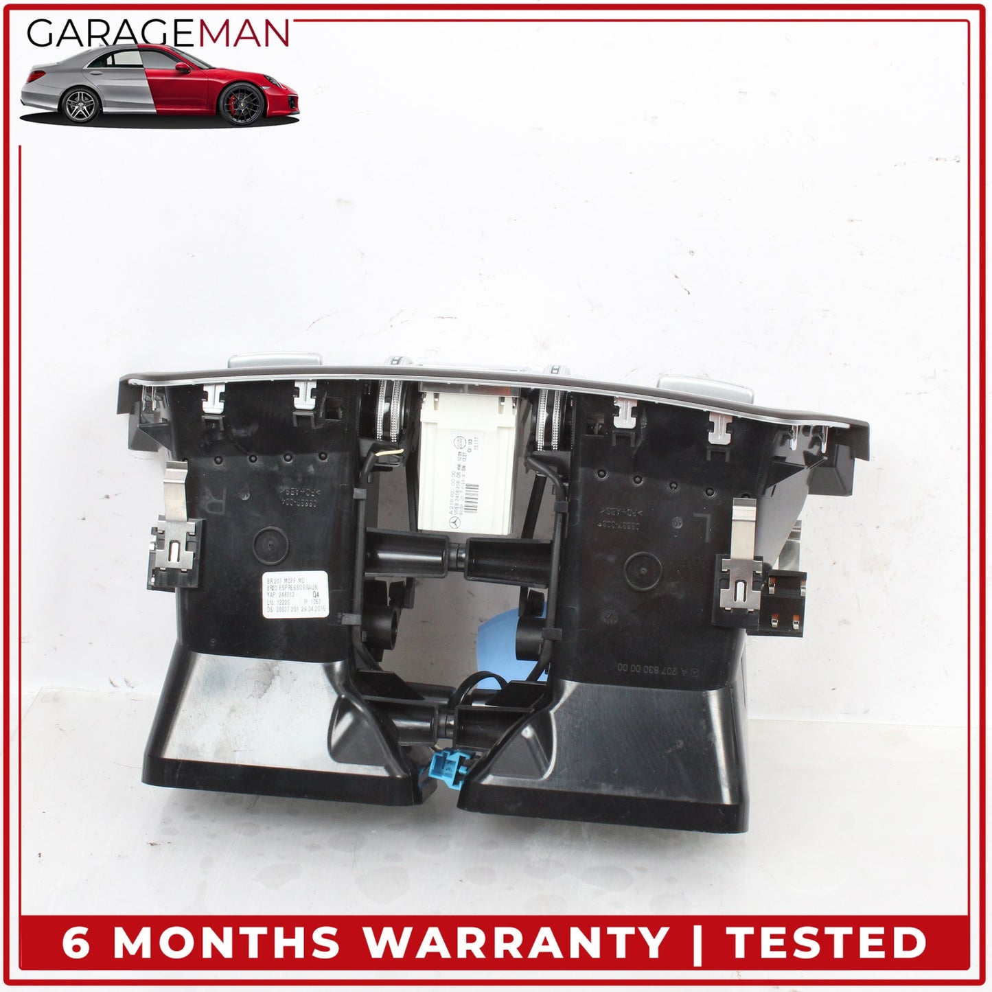 2014-2017 Mercedes C207 E400 Coupe Front Center Dash AC Air Vent w/ Clock OEM