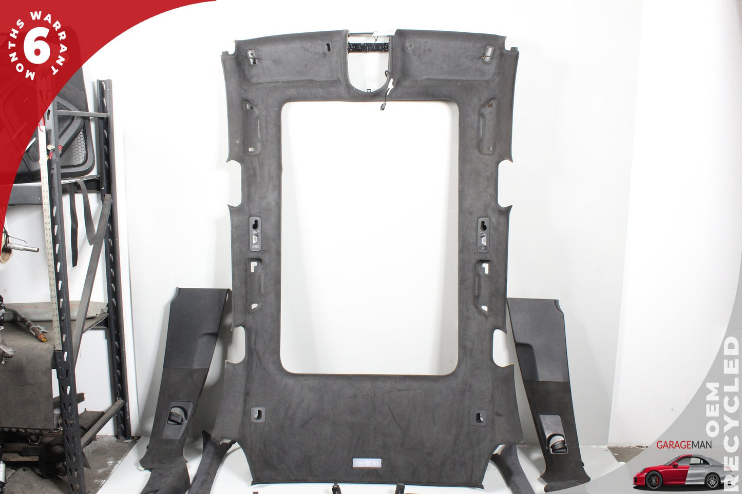 2011-2014 Porsche Cayenne 92A Headliner Pillar Trim Panel Cover Set Black 95855552402
