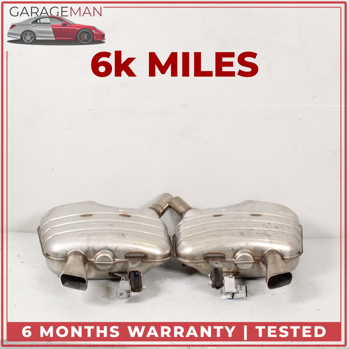 2019-2025 Audi A4 2.0L Rear Left and Right Side Exhaust Muffler 8W5253611A OEM