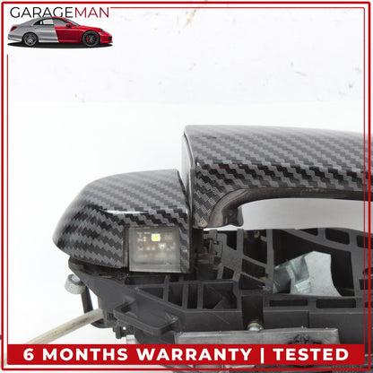 2012-2018 BMW 328i F30 Rear Right Exterior Door Handle Carbon Fiber 7332268 OEM