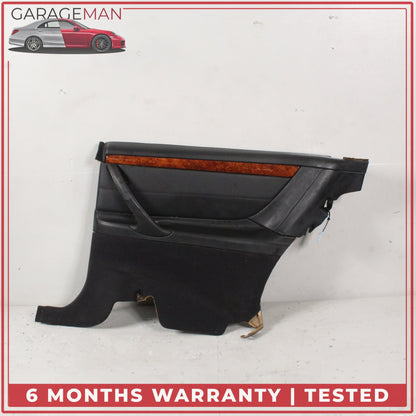2000-2006 Mercedes W215 CL500 Rear Right Side Door Trim Panel Leather Black OEM