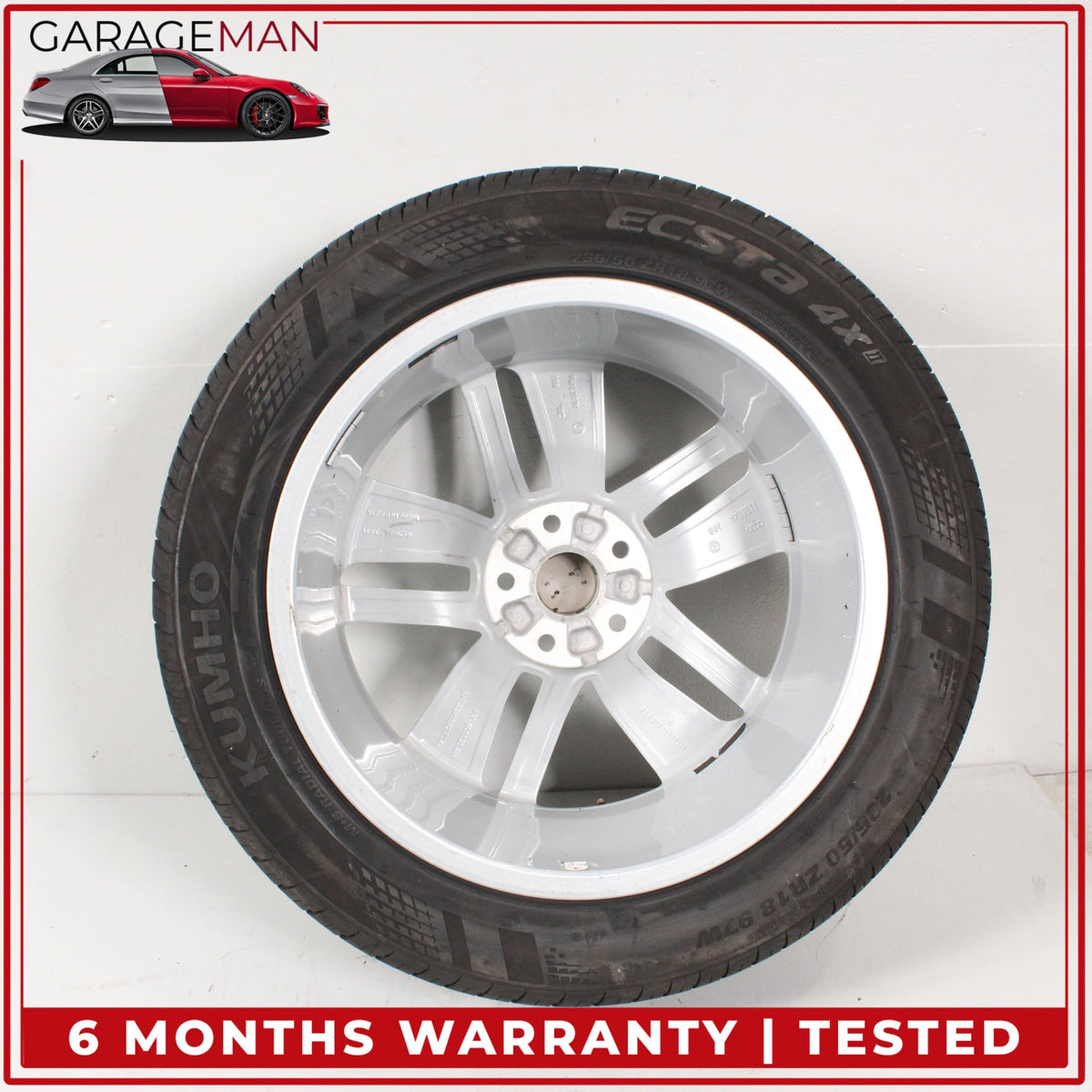 2016-2018 Audi Q3 Front or Rear Side Wheel Rim w/ Kumho Tire 7JX18H2 ET43 OEM