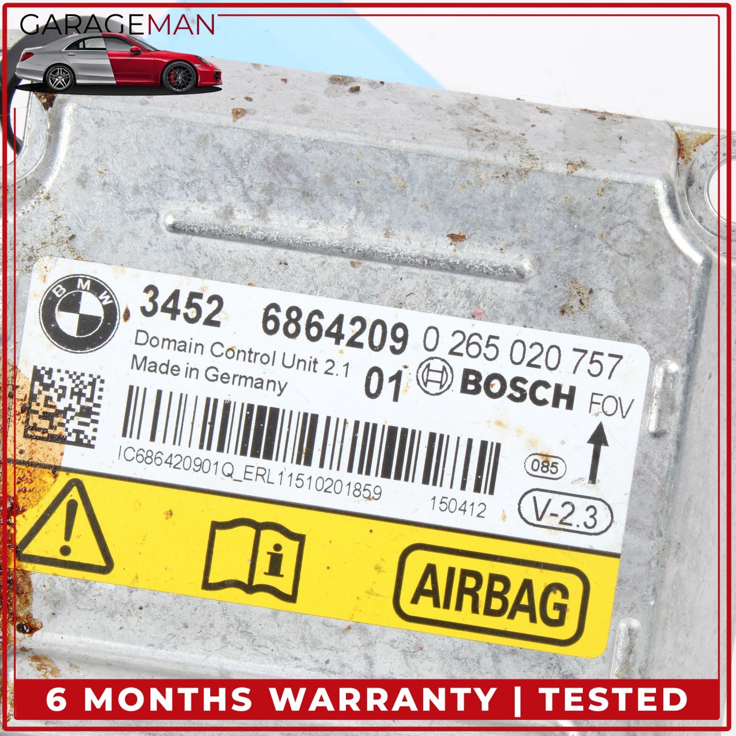 2014-2020 BMW 428i 430i 435i F36 Airbag Airbag Sensor Module Bosch 6864209 OEM