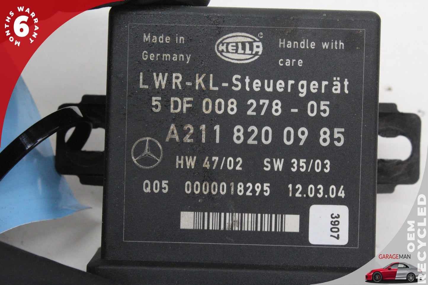 2003-2006 Mercedes W211 E500 Headlight Level Control Module Unit 2118200985 OEM