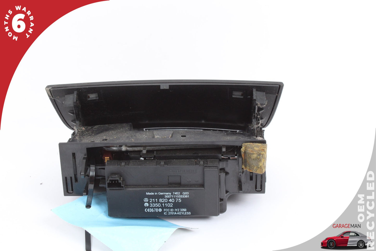 2003-2011 Mercedes W211 E350 Front Ashtray Compartment w/ Keyless Go Module OEM