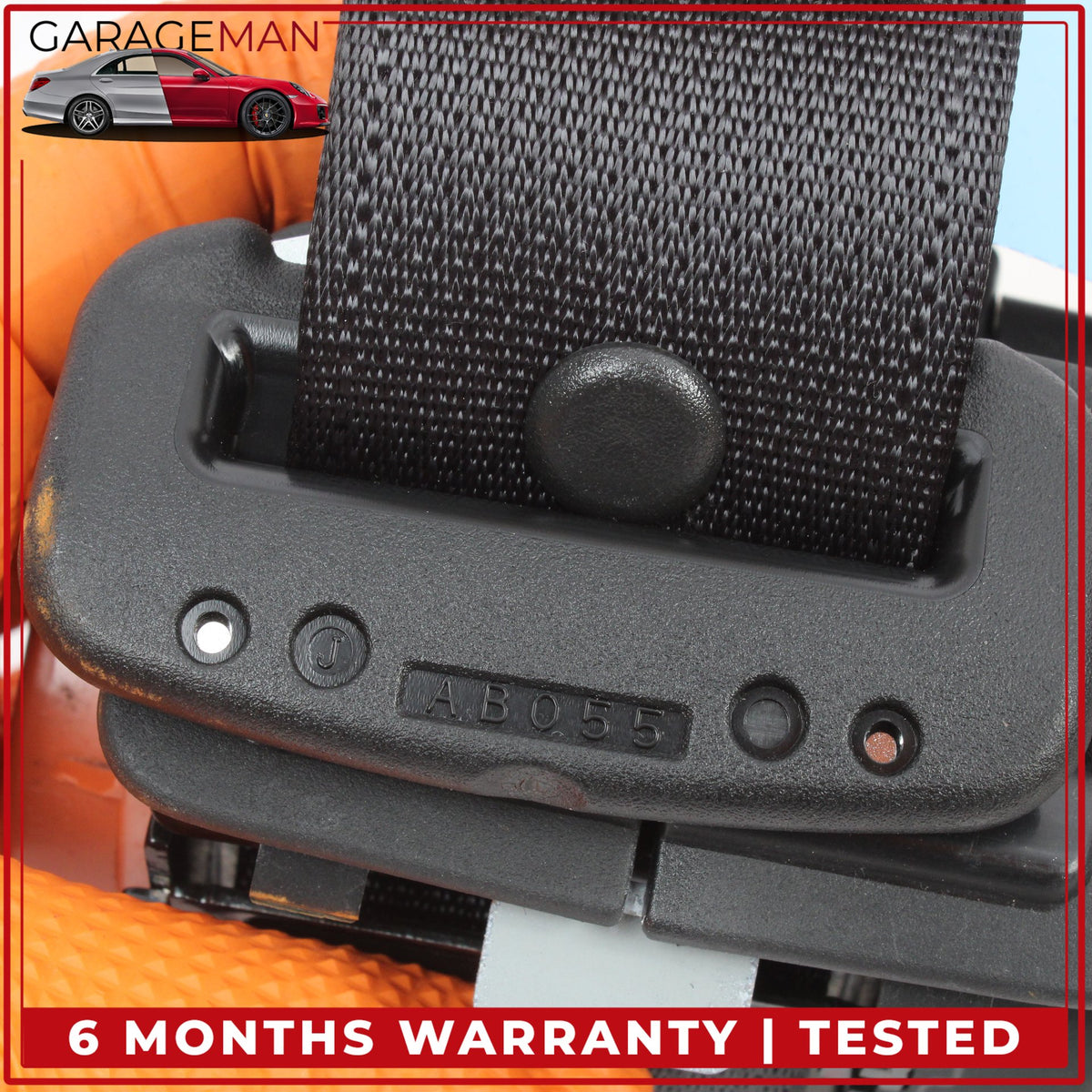 2014-2024 Infiniti Q50 V37 Sedan Rear Centre Middle Seat Belt Seatbelt Black OEM