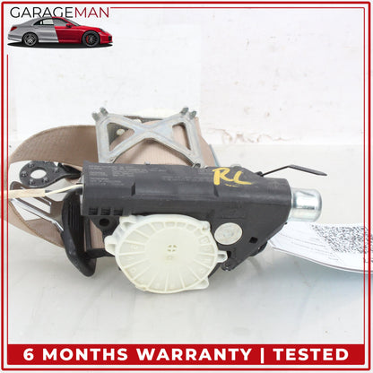 2010-2016 Porsche Panamera 970 Rear Left or Right Side Seat Belt Beige OEM