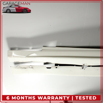 2008-2018 Maserati GranTurismo Left and Right Side Skirt Rocker Panel White OEM