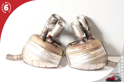2011 Porsche Panamera Sedan Exhaust Muffler Left and Right Side