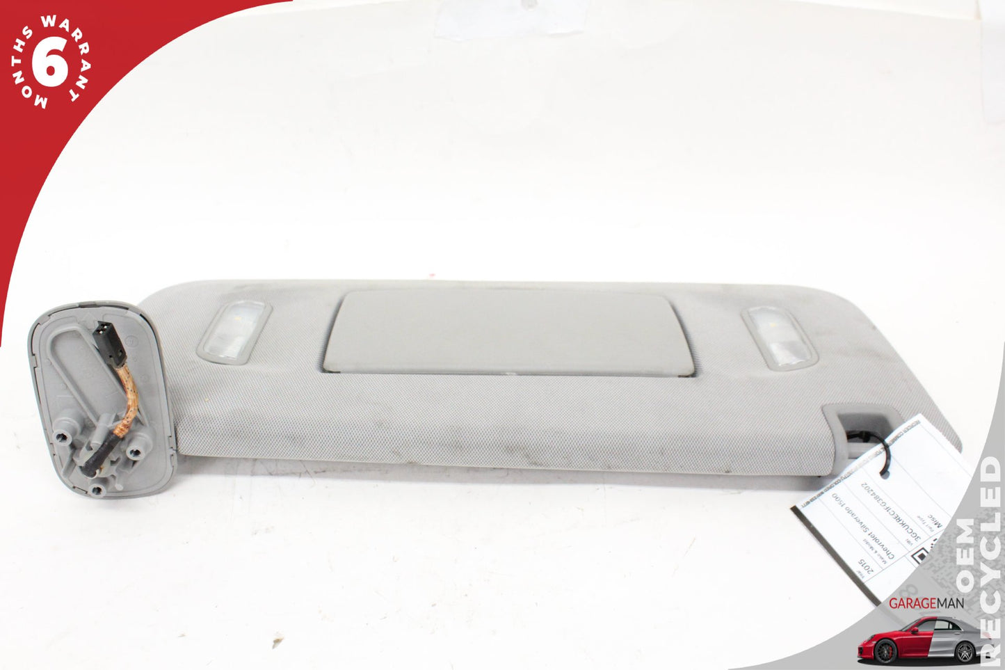 2014-2019 Chevrolet Silverado 1500 Front Right Side Sun Visor Gray 544908429 OEM