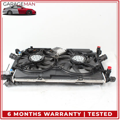 2009-2016 Audi A4 Radiator w/ Radiator Cooling Fan Assembly 8K0121003AD