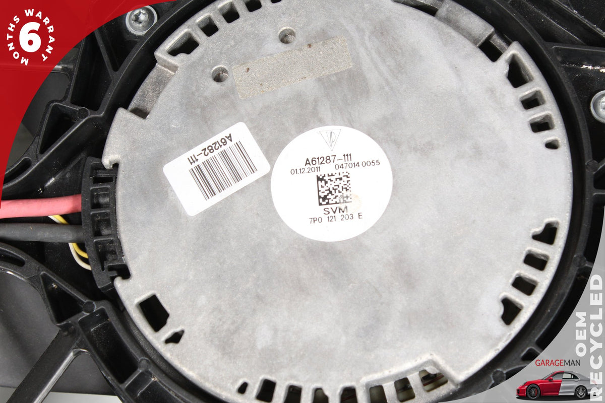 2011-2018 Porsche Cayenne 92A SUV Engine Radiator Cooling Fan Motor Assembly 7P0121203E
