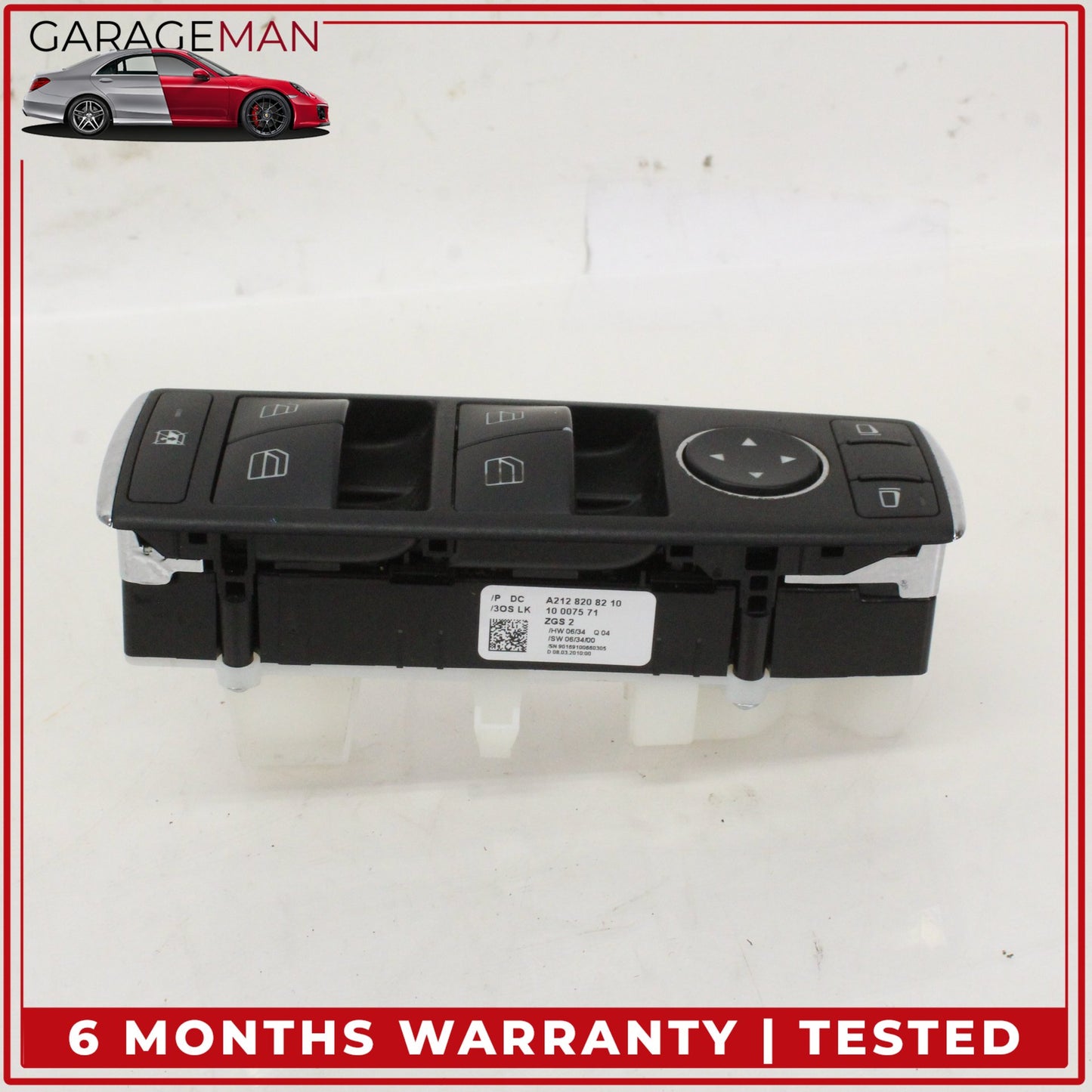 2008-2014 Mercedes W204 C250 Front Left Side Master Window Control Switch OEM